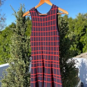 Navy/Red Checkered Ali Ro Dress